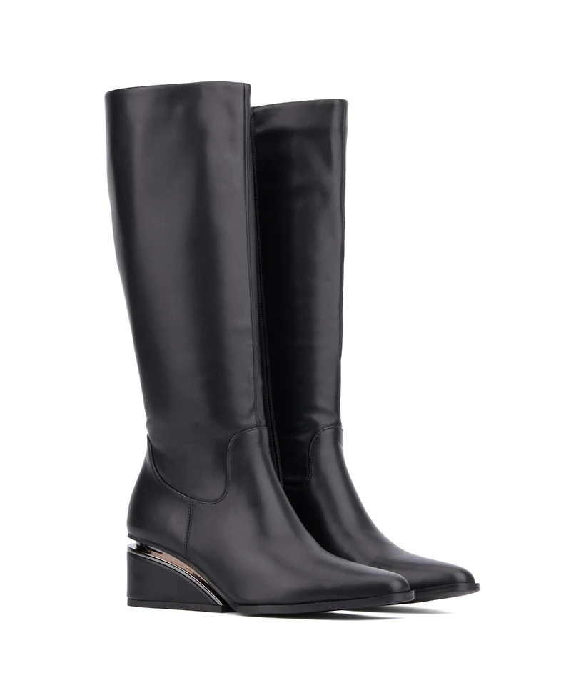 Women's Maegan Wedge Heel Tall Boot