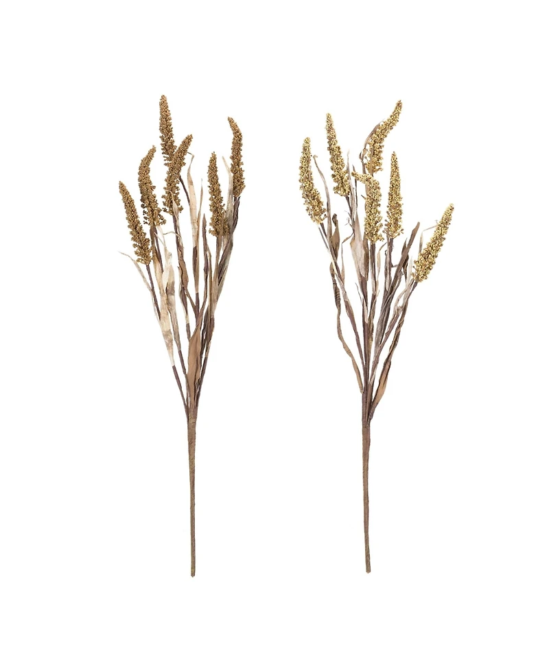 Amaranthus Bush - Lifelike Foliage for Seasonal Decor (Set of 2)