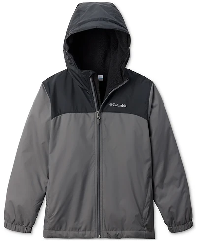 Columbia Big Boys Glennaker Ii Fleece-Lined Full-Zip Hooded Rain Jacket
