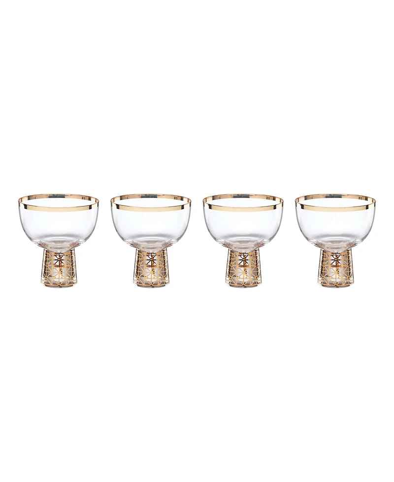 Lenox Tuscany Classics Gold Frost Coupes, Set Of 4