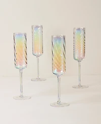 Lenox Tuscany Classics Iridescent Flutes, Set Of 4