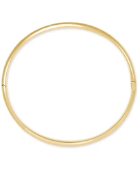 Polished Hinged 8mm Bangle Bracelet in 10k Gold