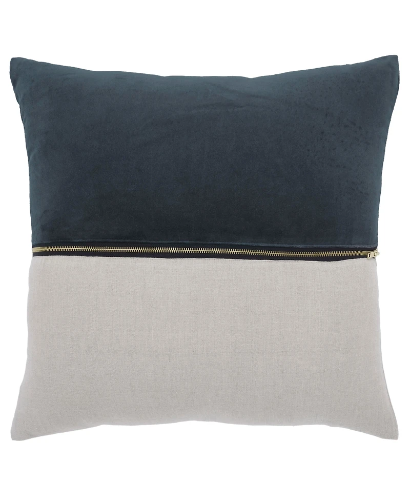 Ihi Home Velvet Linen Decorative Pillow Cover, 20" x