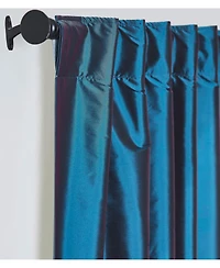Ihi Home Valencia Faux Silk Taffeta Curtain Panel - with Heavy Interlining, Rod Pocket Hidden Back Tabs
