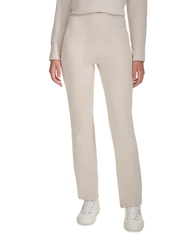 Calvin Klein Performance Women's Tech Waffle-Knit Flare-Leg Pants