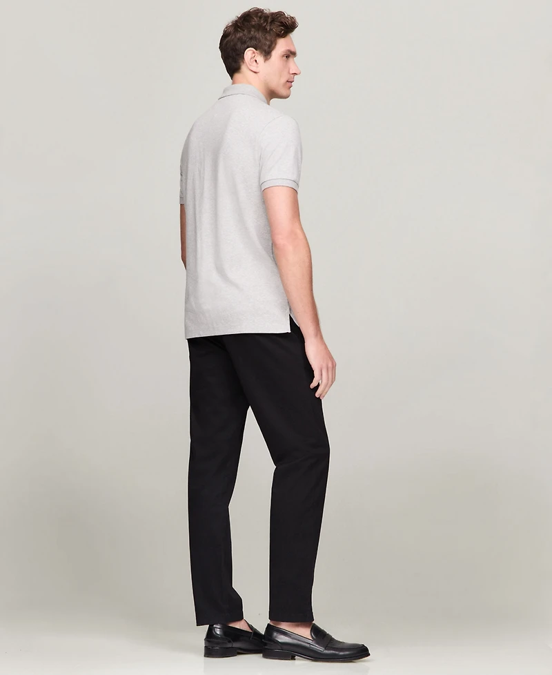 Tommy Hilfiger Men's Regular-Fit Liquid Cotton Collar Stripe Detail Polo Shirt