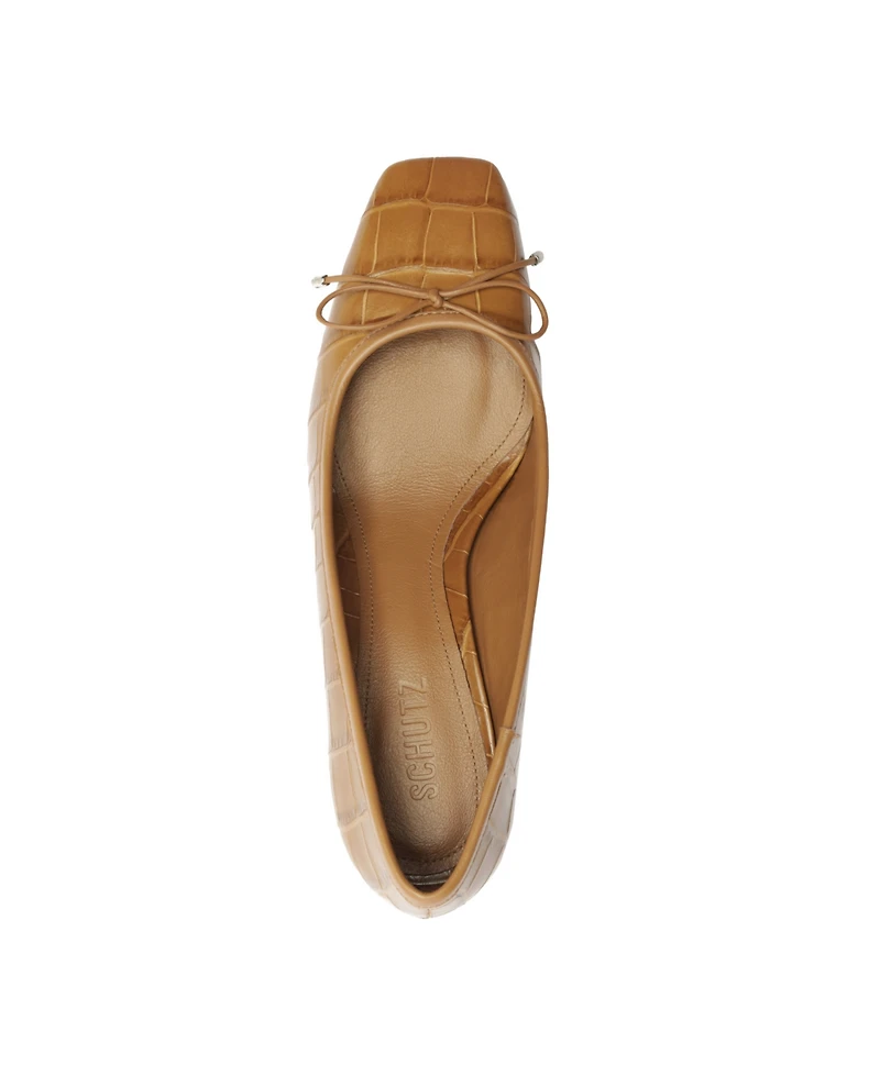 Schutz Women's Arissa Square Toe Mid Block Pumps