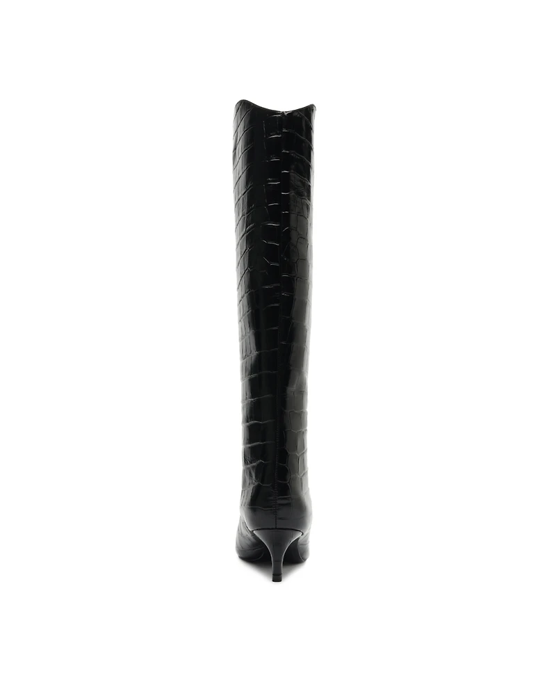 Schutz Women's Maryana Lo Wide Pointed Toe Knee High Boots