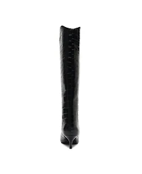 Schutz Women's Maryana Lo Wide Pointed Toe Knee High Boots