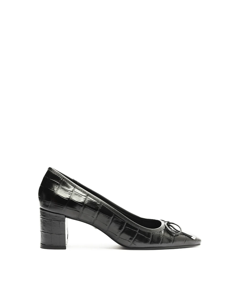 Schutz Women's Arissa Square Toe Mid Block Pumps