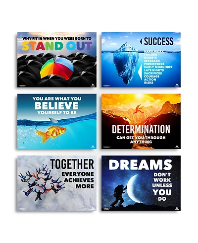 Sproutbrite Motivational Poster 6 pack
