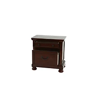 Simplie Fun Nightstand In Antique Cherry