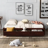 Streamdale Twin Platform Storage Bed With 3 Drawers