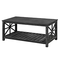 Streamdale Antique Coffee Table with Shelving