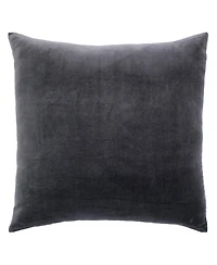 Ihi Home Solid Velvet Pillow Front and Back Velvet, 22"Sq