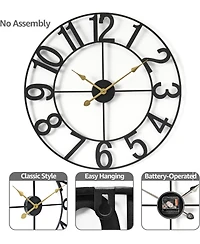 Sorbus Large Wall Clock for Living Room Decor