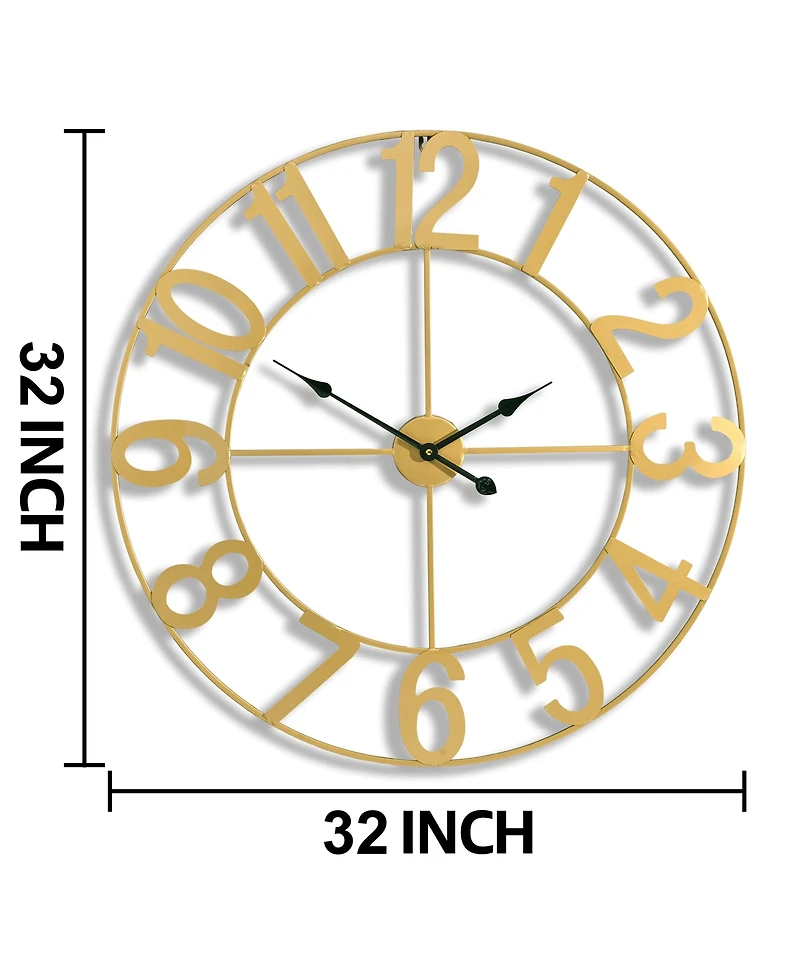 Sorbus 32 inch Large Wall Clock for Living Room Decor (White)