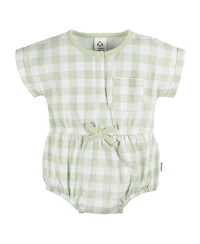 Gerber Baby Girls Sleeveless and Short Sleeve Romper, 2 Pack