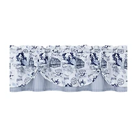 Kate Aurora Rooster Toile Complete 3 Pc Cafe Kitchen Curtain Tier And Valance Set