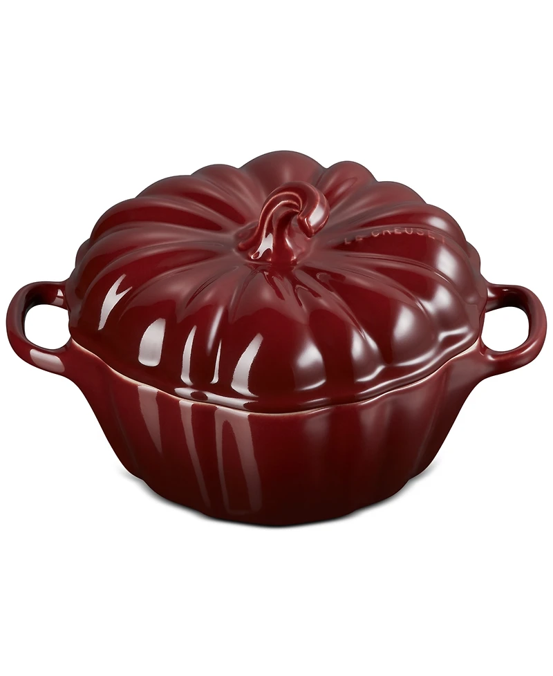 Le Creuset Stoneware Figural 12-Oz. Pumpkin Petite Cocotte