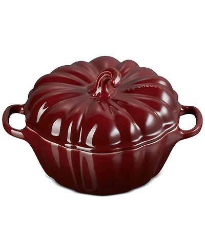 Le Creuset Stoneware Figural 12-Oz. Pumpkin Petite Cocotte