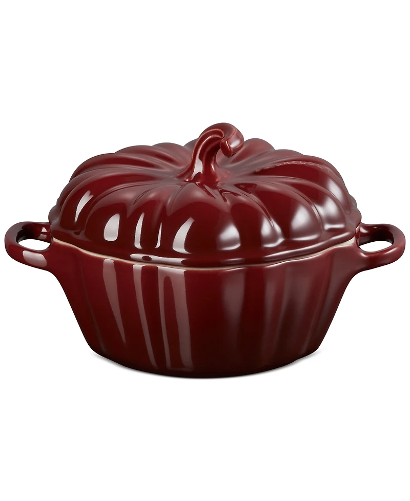 Le Creuset Stoneware Figural 12-Oz. Pumpkin Petite Cocotte