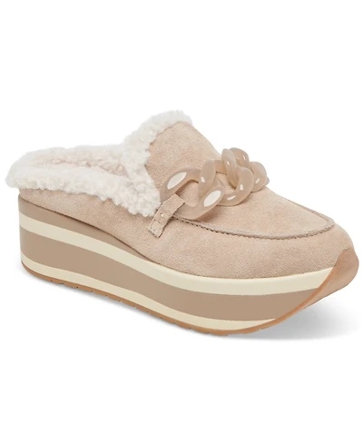 Dolce Vita Women's Jamey Plush Slip-On Platform Loafers