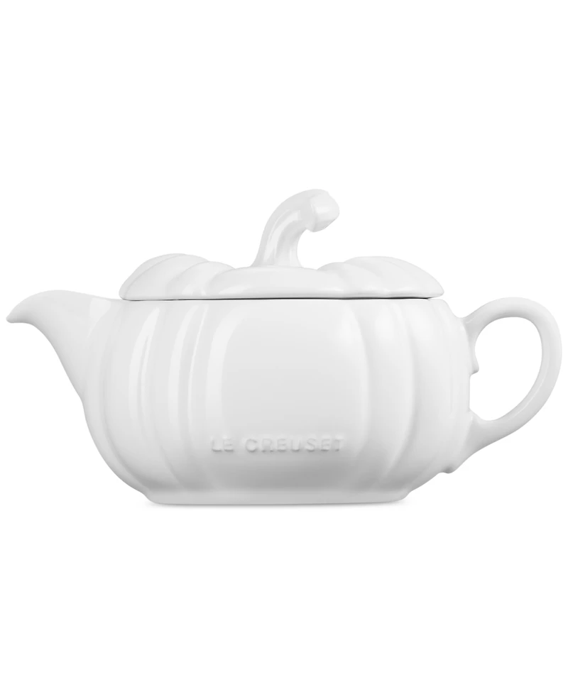 Le Creuset Stoneware Pumpkin 14-Oz. Gravy Boat with Lid