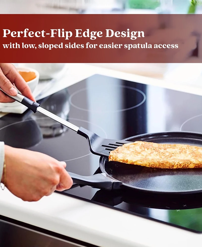 Alva Energy 11" Ceramic Nonstick Griddle Pan - Restaurant-Quality Results, Zero Chemicals