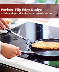 Alva Energy 11" Ceramic Nonstick Griddle Pan - Restaurant-Quality Results, Zero Chemicals