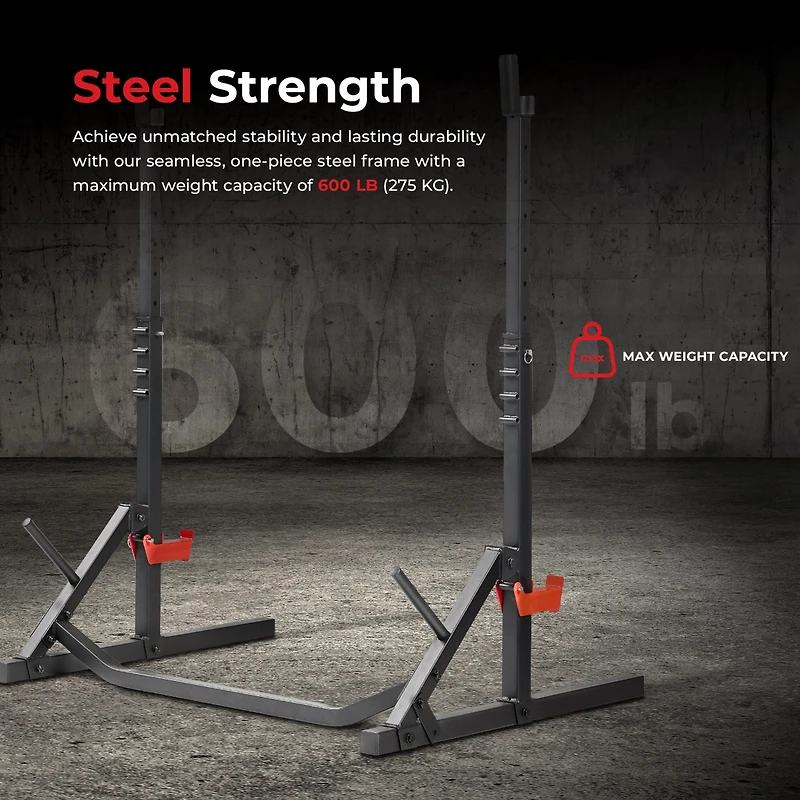 Sunny Health & Fitness Power Zone Squat Stand Rack Power Cage - Sf-XF9931