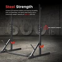 Sunny Health & Fitness Power Zone Squat Stand Rack Power Cage - Sf-XF9931