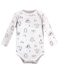 Hudson Baby Boys Cotton Long-Sleeve Bodysuits 5pk