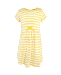 Touched by Nature Big Girls Natural Cotton Dresses Featuring Both Short and Long Sleeves