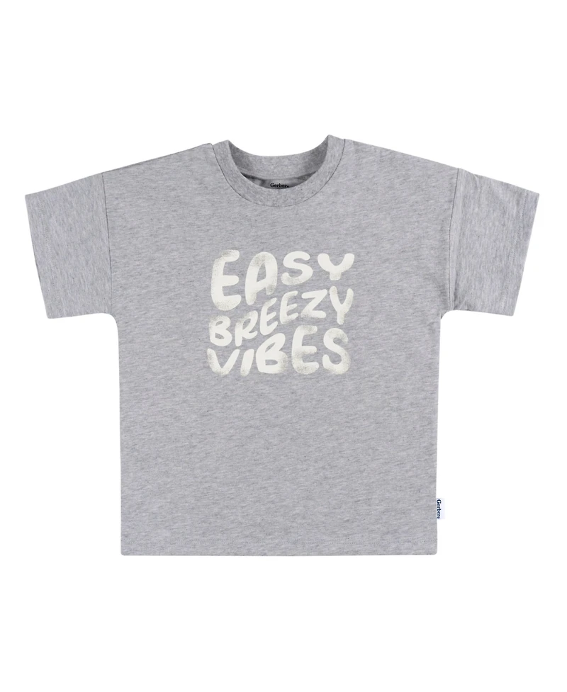 Gerber Baby Girls Short Sleeve T-Shirts, 3 Pack