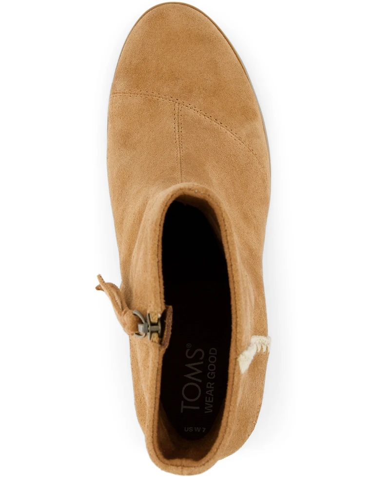 Toms Women's Evelyn Stacked Block Heel Booties