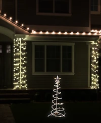Northlight 3' Spiral Cone Tree Clear Lights