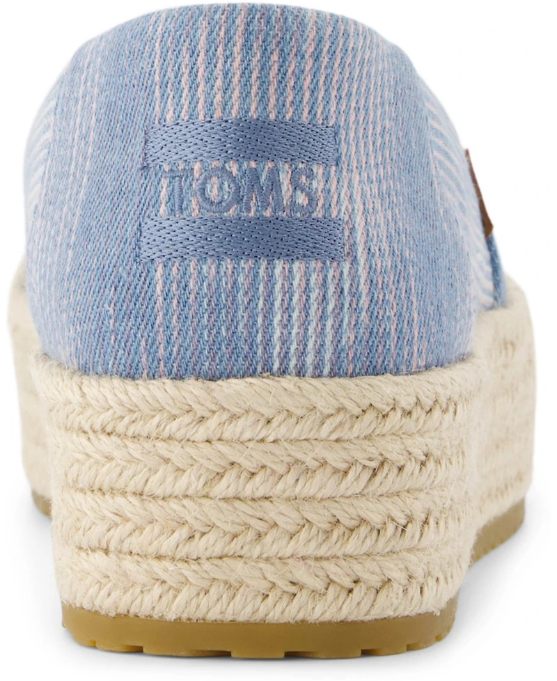 Toms Women's Valencia Novelty Denim Platform Espadrilles