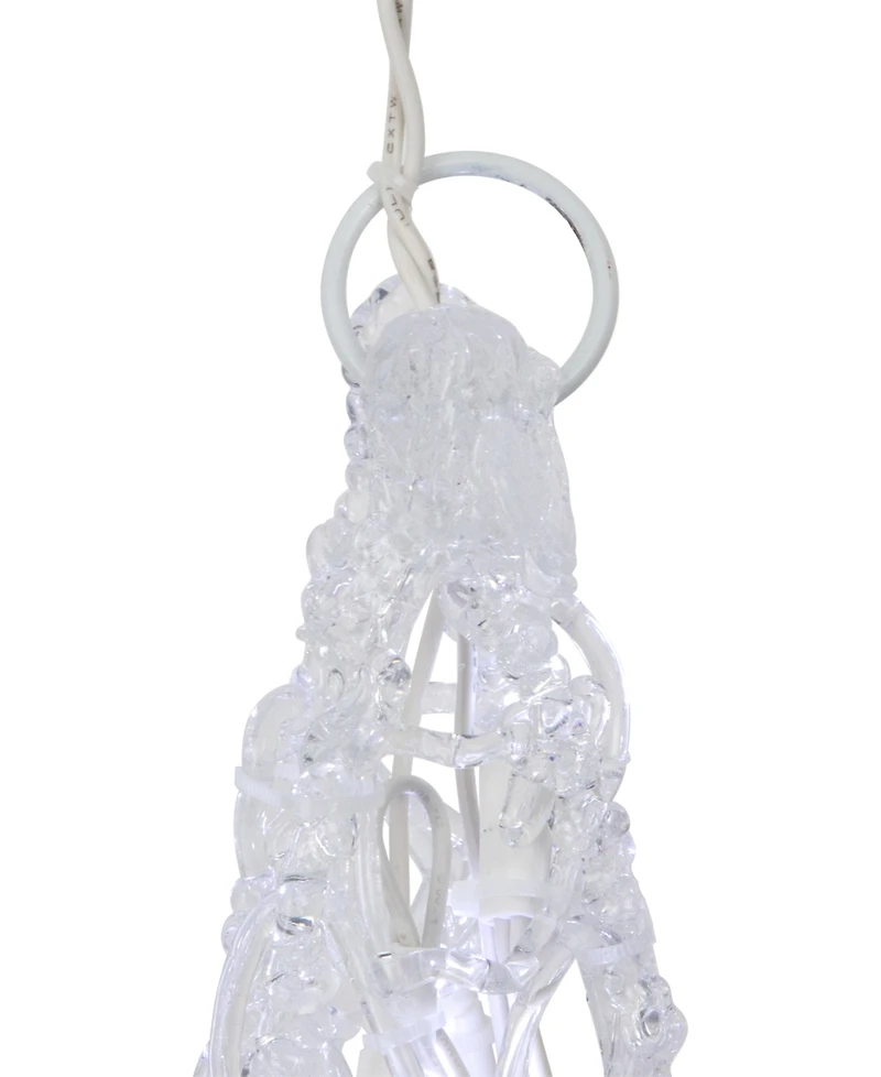Northlight 24" Pure White Led Twinkle Bethlehem Hanging Star