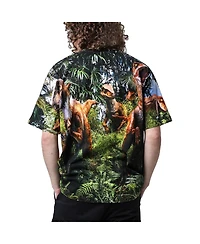 Dumbgood Men's and Women's Green Jurassic Park the Predators Big Print Graphic T-Shirt