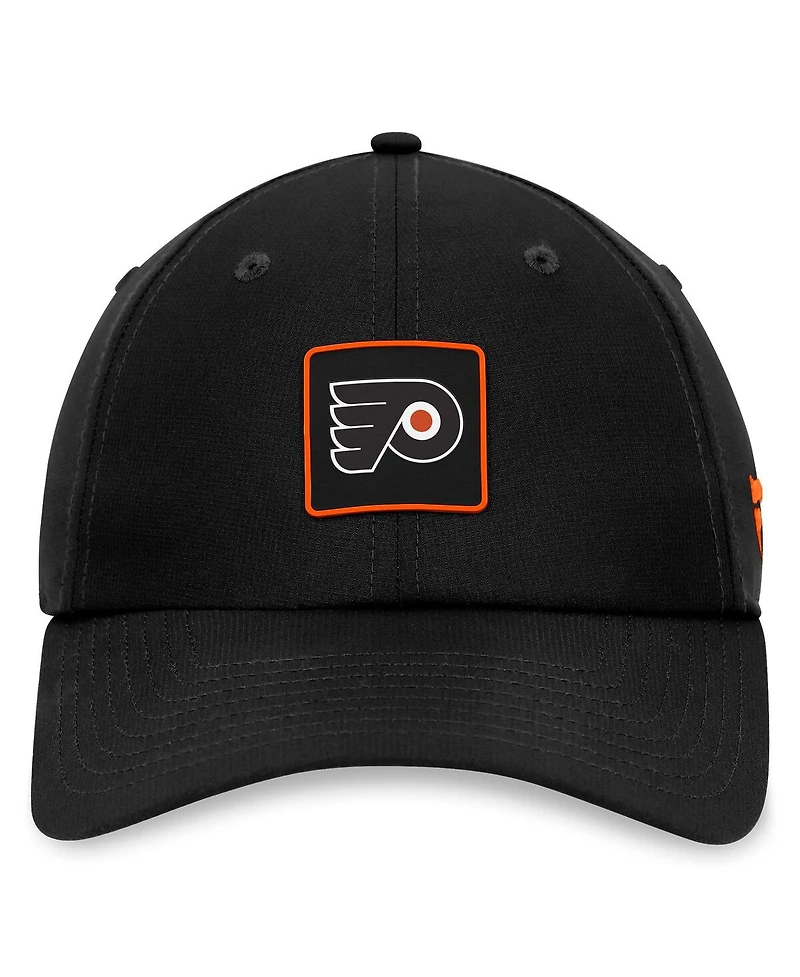 Fanatics Men's Black Philadelphia Flyers Authentic Pro Rink Adjustable Hat