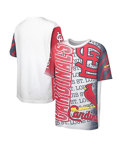 Outerstuff Big Boys and Girls White St. Louis Cardinals Impact Hit Bold T-Shirt