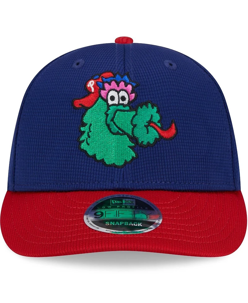 New Era Men's Navy Philadelphia Phillies 2024 Batting Practice Low Profile 9FIFTY Snapback Hat