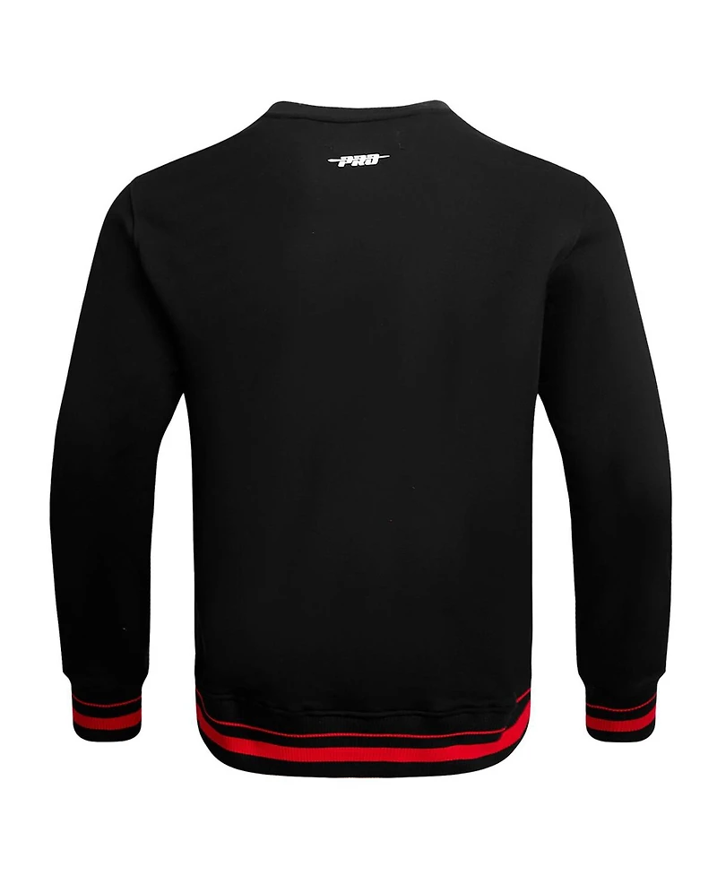 Pro Standard Men's Black Ohio State Buckeyes Classic Stacked Logo Pullover Sweatshirt