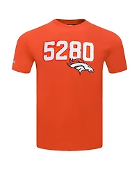 Pro Standard Men's Orange Denver Broncos Frozen Single Jersey T-Shirt