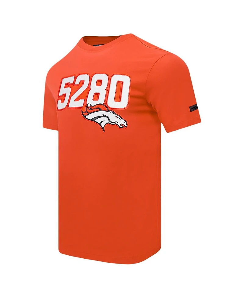 Pro Standard Men's Orange Denver Broncos Frozen Single Jersey T-Shirt