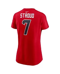 Nike Women's C.j. Stroud Red Houston Texans Player Name Number T-Shirt