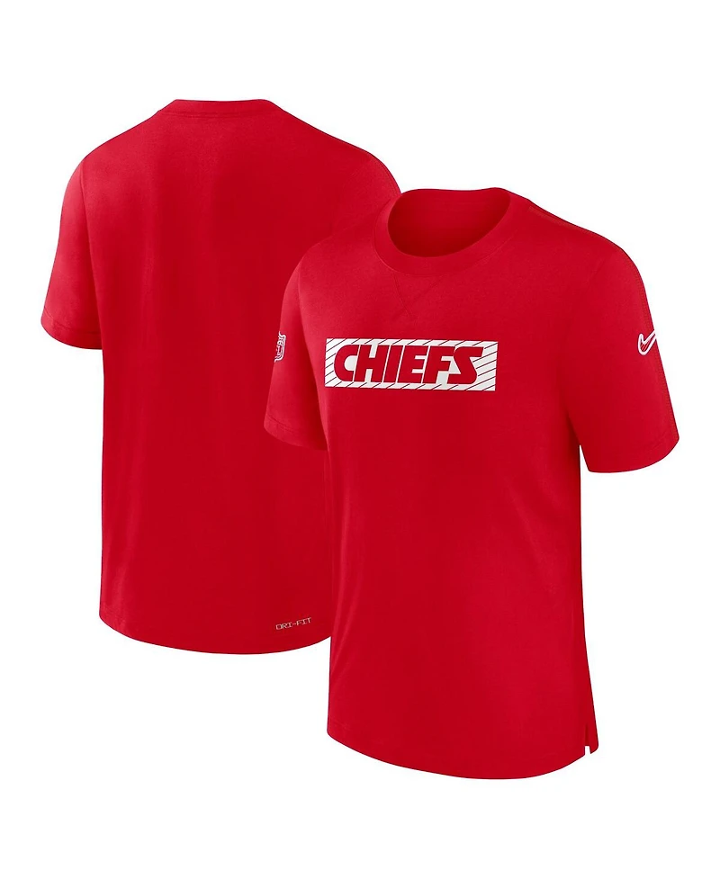 Nike Men's Red Kansas City Chiefs Sideline Player Performance T-Shirt