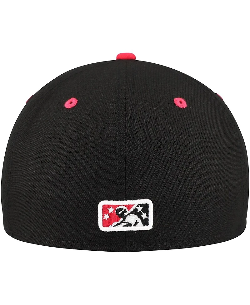 New Era Men's Black Pensacola Blue Wahoos Authentic Collection 59FIFTY Hat