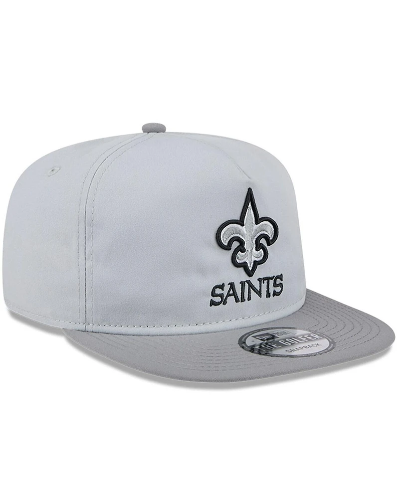 New Era Men's Gray New Orleans Saints 2024 Nfl Training Camp Golfer Snapback Hat